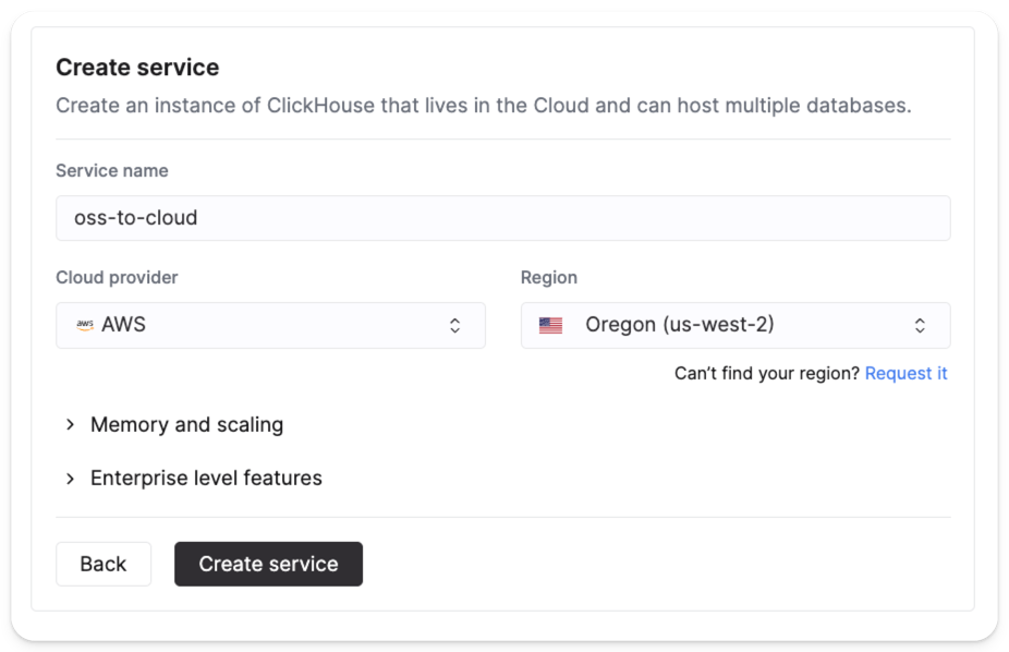 настройка параметров сервиса